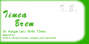 timea brem business card